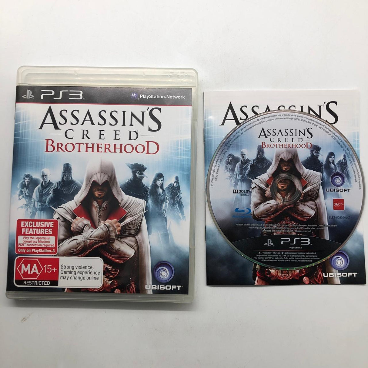 Assassins Creed Brotherhood PS3 Playstation 3 Game + Manual 25AU4