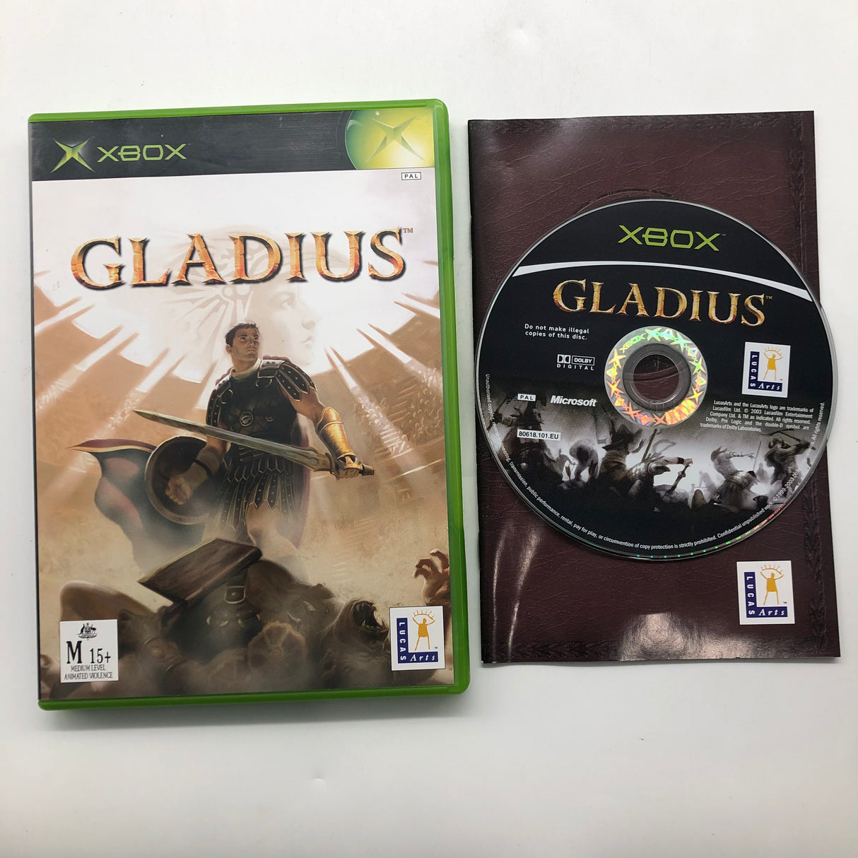 Gladius Xbox Original Game + Manual PAL