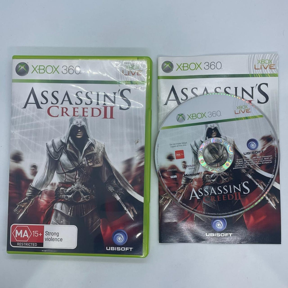 Assassins Creed 2 Xbox 360 Game + Manual PAL