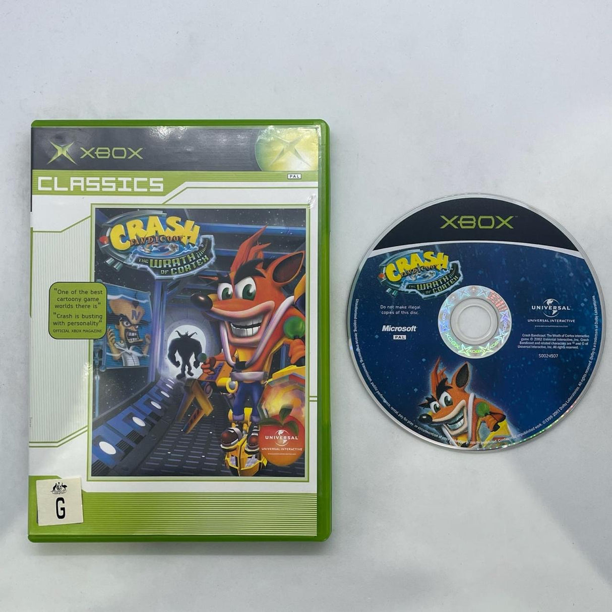 Crash Bandicoot The Wrath of Cortex Xbox Original Game PAL