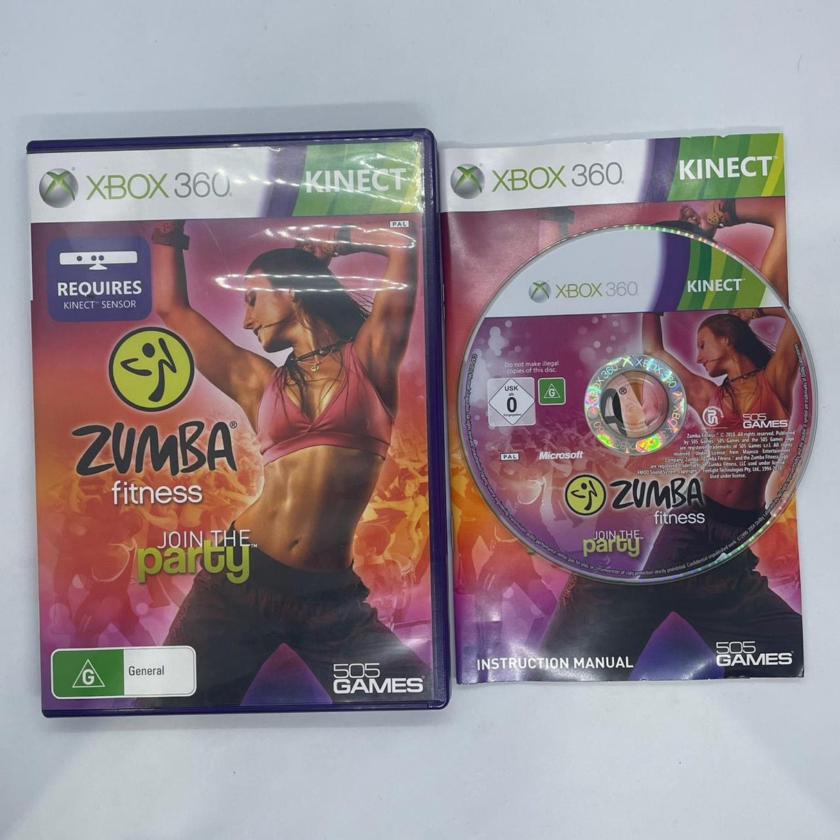 Zumba Fitness Join The Party Xbox 360 Game + Manual PAL