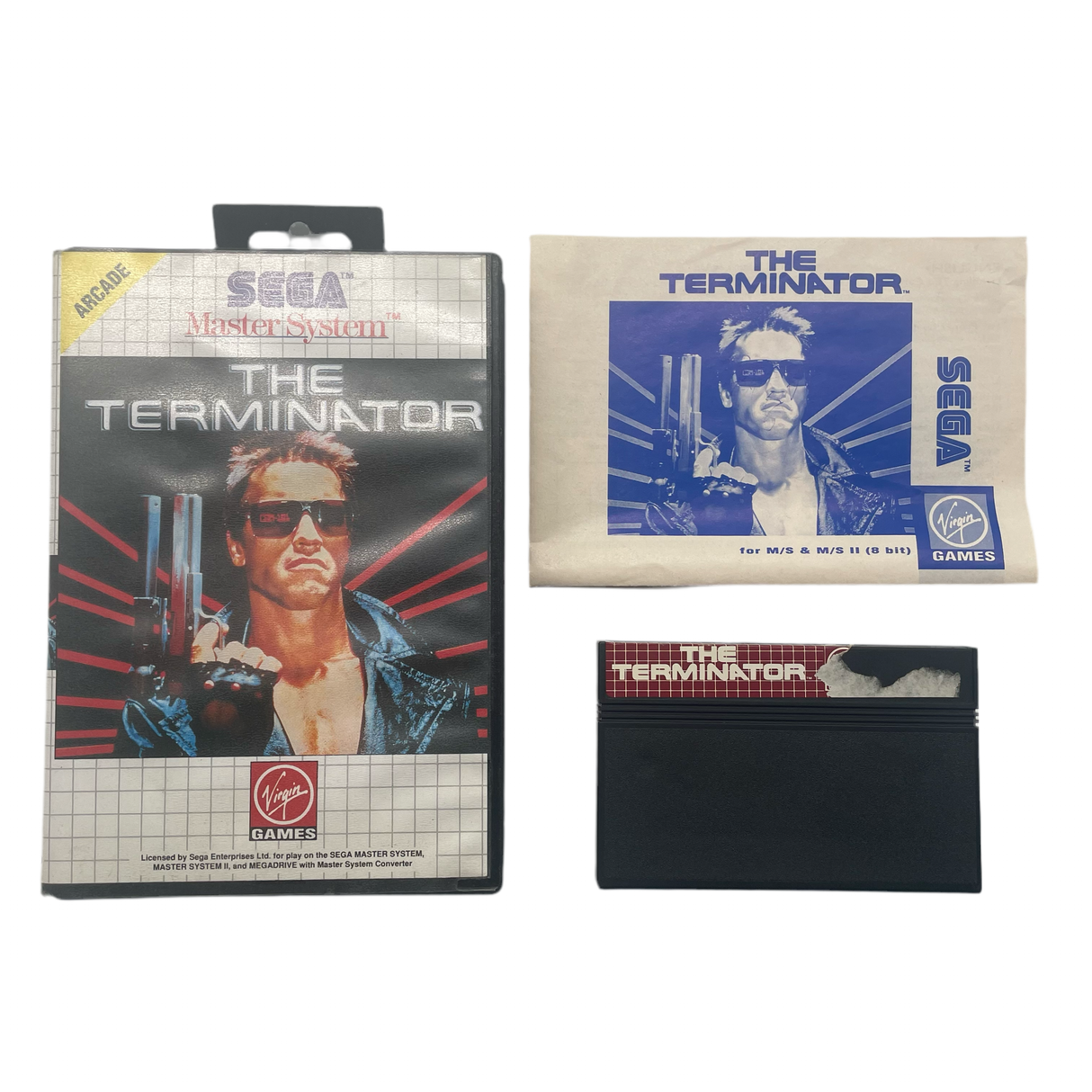 The Terminator Sega Master System Game + Manual PAL