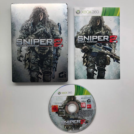 Sniper 2 Ghost Warrior Xbox 360 Game + Manual Steelbook Edition PAL 28A4 - Trippy Trades 