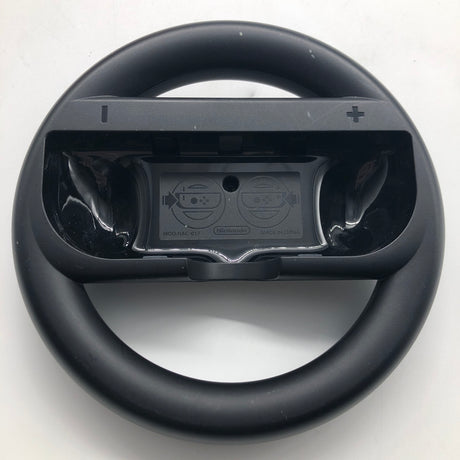 Nintendo Switch Black Steering Wheel Joy-Con Controller Handle Grip