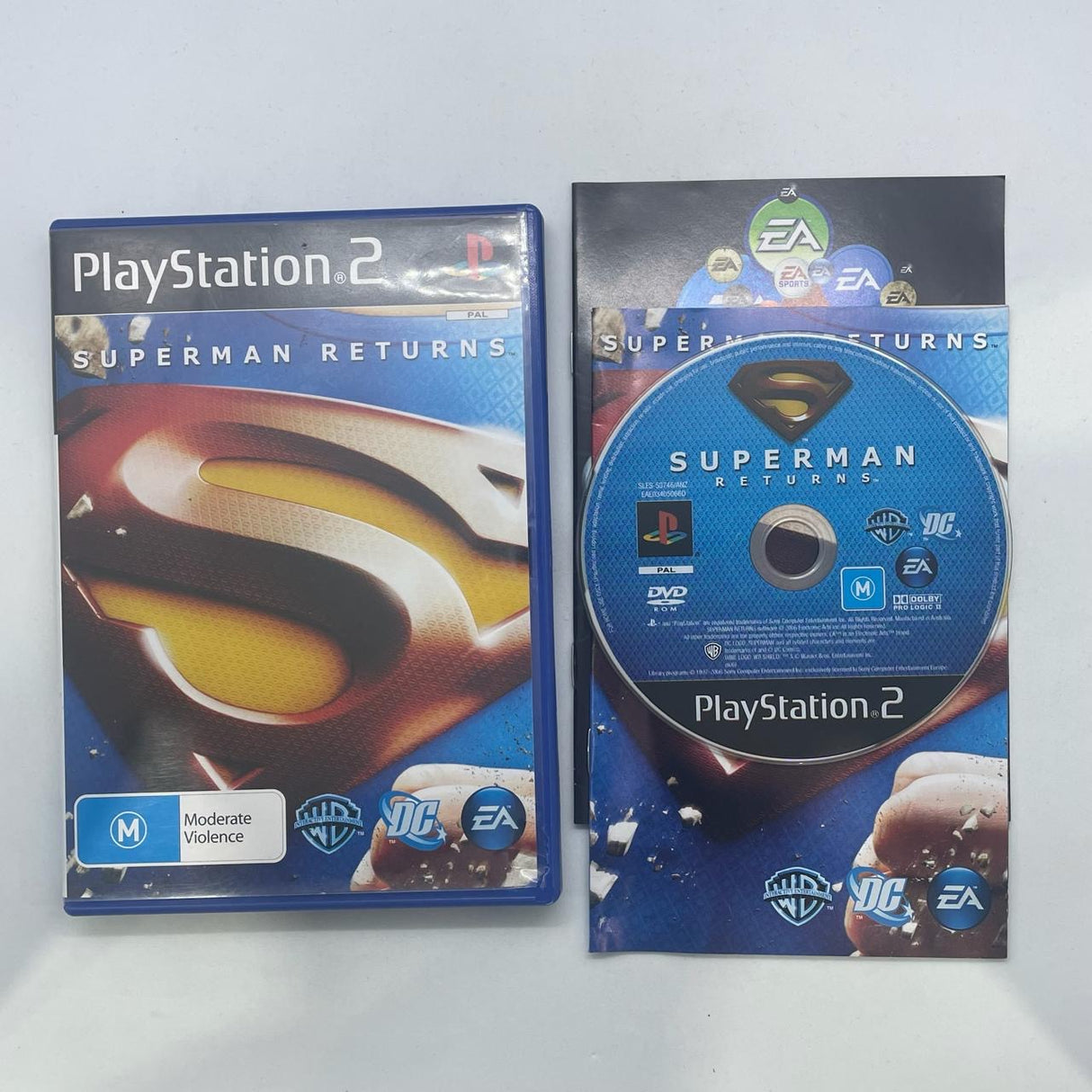 Superman Returns PS2 Playstation 2 Game + Manual