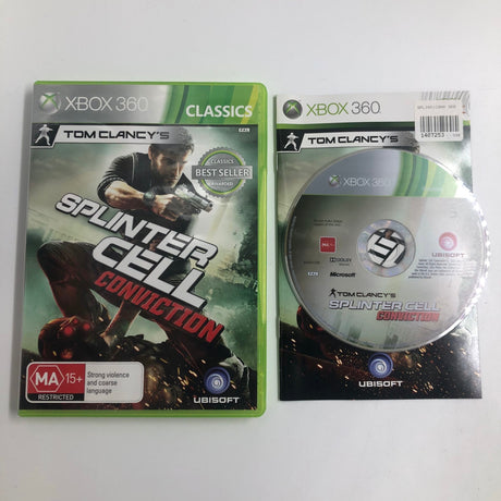 Tom Clancys Splinter Cell Conviction Xbox 360 Game + Manual PAL - Trippy Trades 