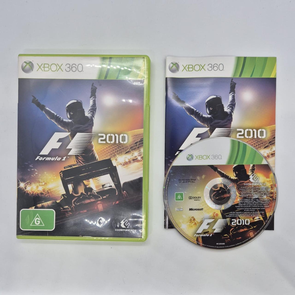 Formula 1 F1 2010 Xbox 360 Game + Manual PAL