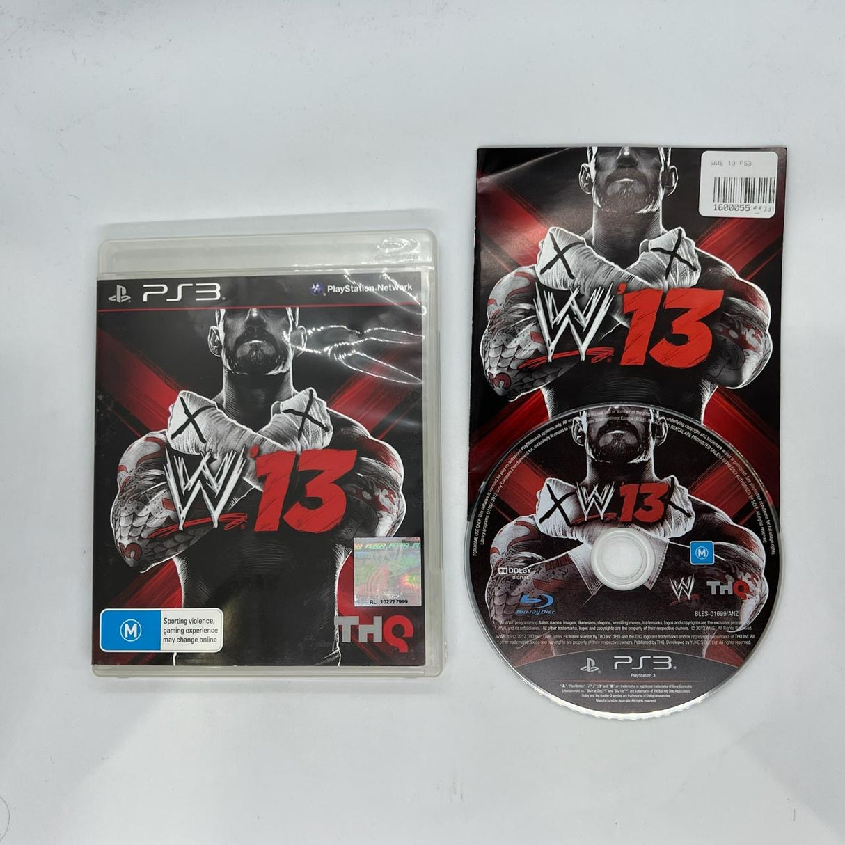 WWE W13 PS3 Playstation 3 Game + Manual