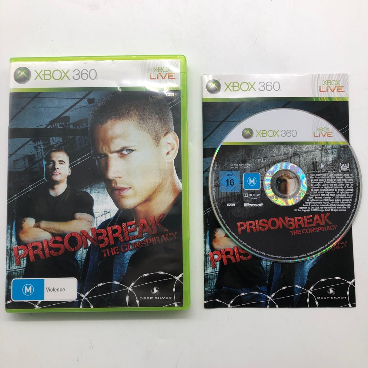 Prison Break The Conspiracy Xbox 360 Game + Manual PAL