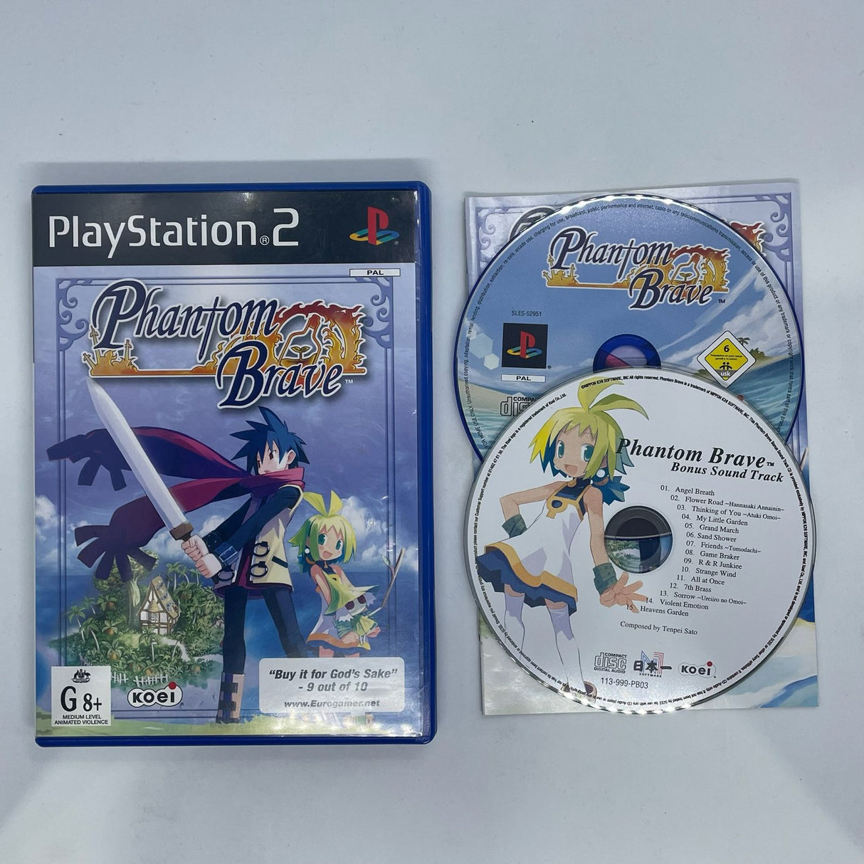 Phantom Brave PS2 Playstation 2 Game + Manual PAL