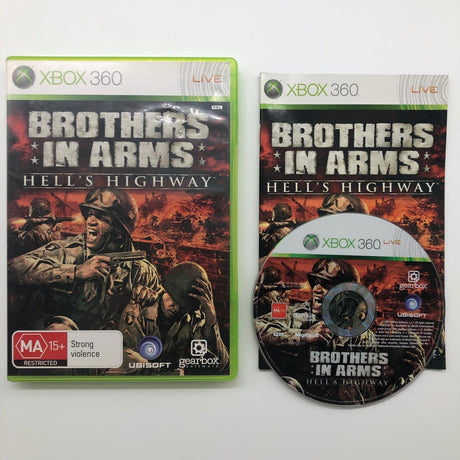 Brothers in Arms Hell's Highway Xbox 360 Game + Manual PAL 28A4 - Trippy Trades 