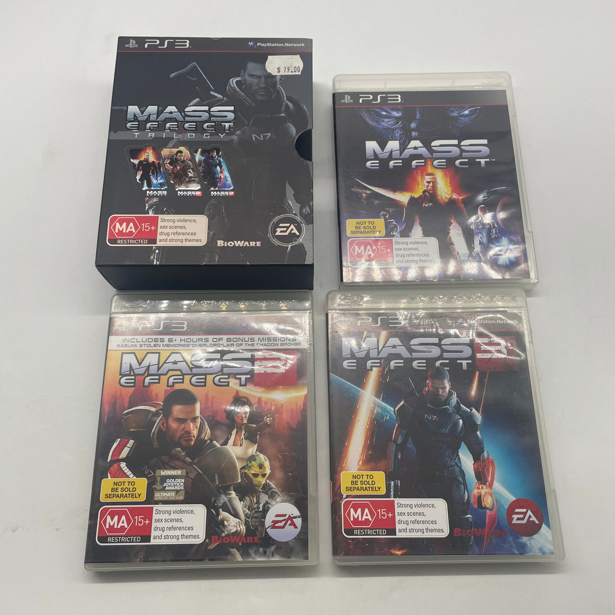 Mass Effect Trilogy PlayStation 3 PS3 Game Complete Boxed