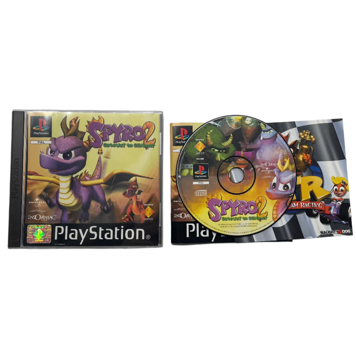 Spyro 2: Gateway to Glimmer PlayStation 1 PS1 Game + Manual PAL