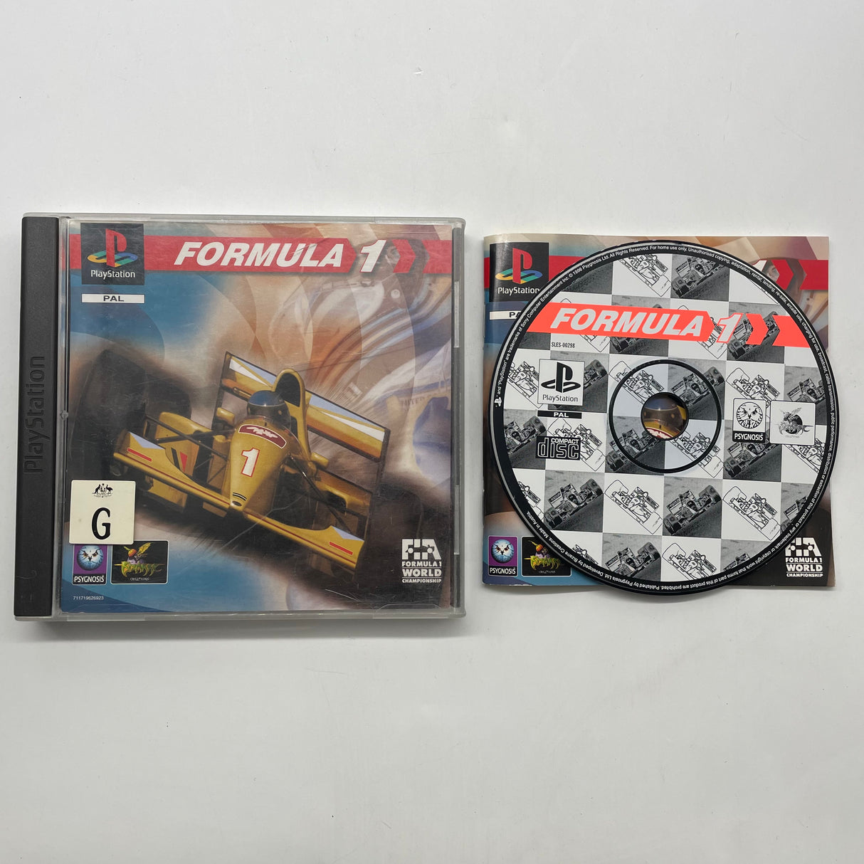 Formula 1 One PlayStation 1 PS1 Game + Manual PAL