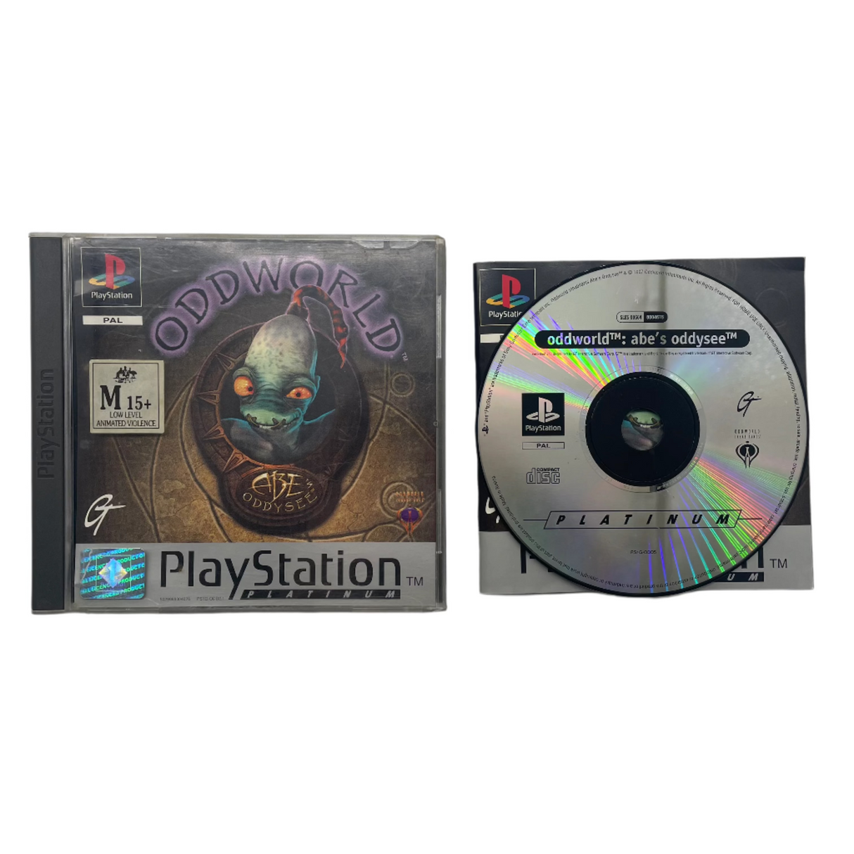 Oddworld Abe’s Odyssee PlayStation 1 PS1 Game + Manual PAL