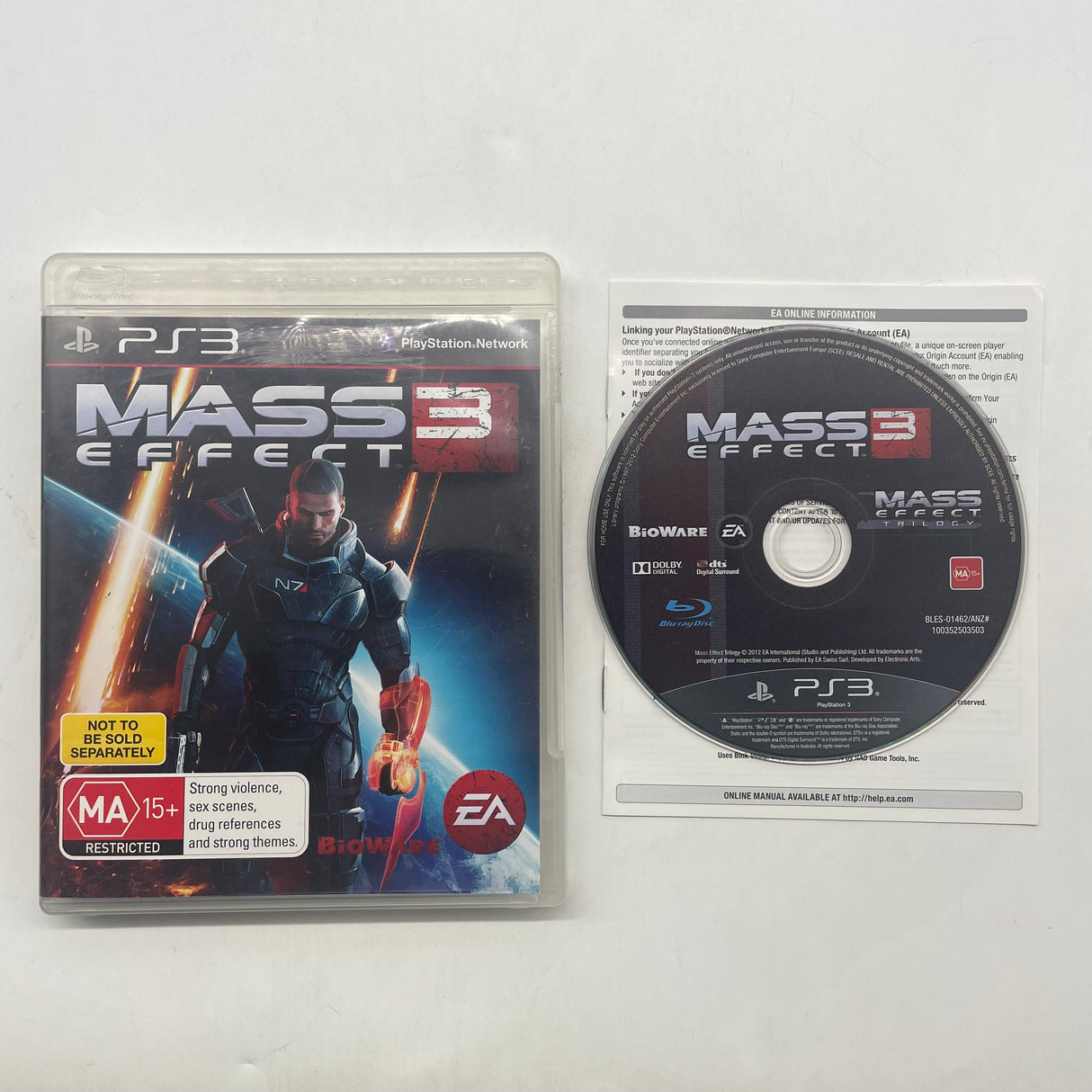 Mass Effect Trilogy PlayStation 3 PS3 Game Complete Boxed