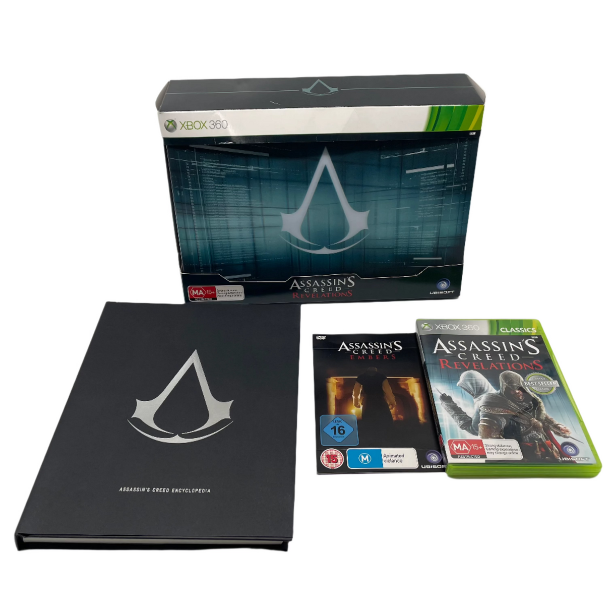 Assassin’s Creed Revelations Animus Edition with Encyclopedia and Embers DVD Xbox 360 Game PAL