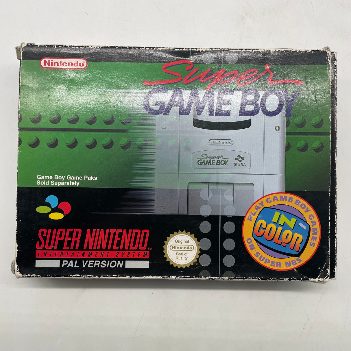 Super Game Boy SNES Accessory Boxed Complete with Manuals Super Nintendo Entertainment System Box