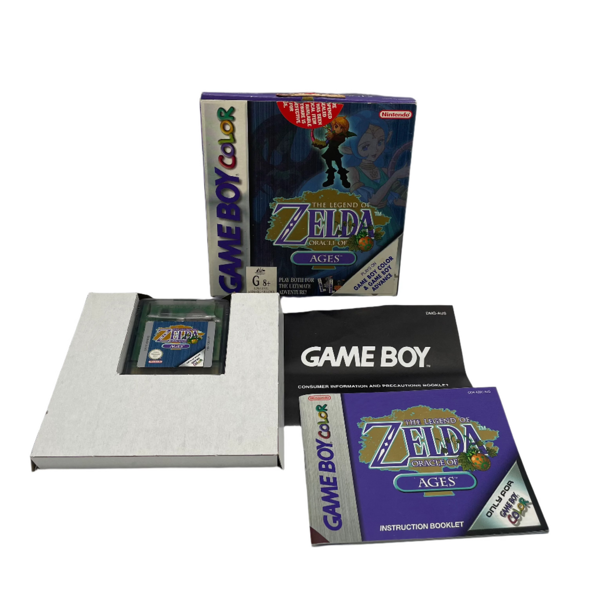 The Legend of Zelda Oracle of Ages Game Boy Color Boxed Complete