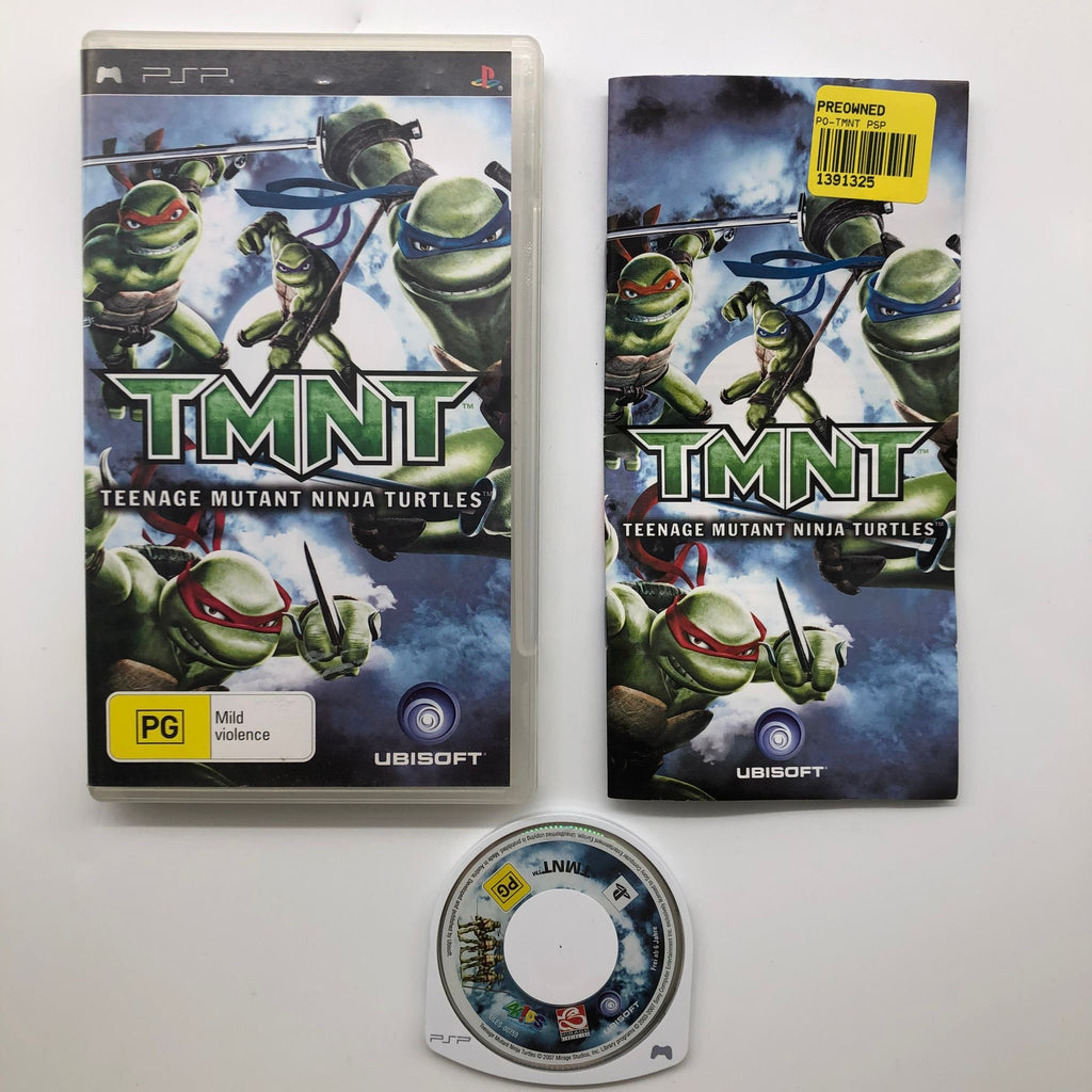 TMNT Teenage Mutant Ninja Turtles PSP Game + Manual