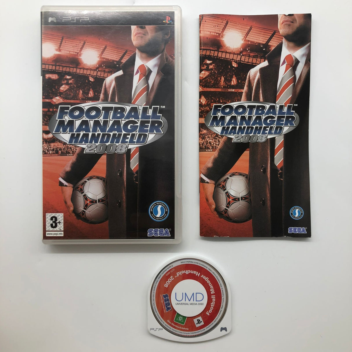 Football Manager HandHeld 2008 PSP Playstation Portable Game + Manual 28A4 - Trippy Trades 