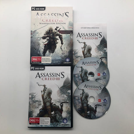 Assassins Creed III Washington Edition PC DVD ROM 28A4 - Trippy Trades 