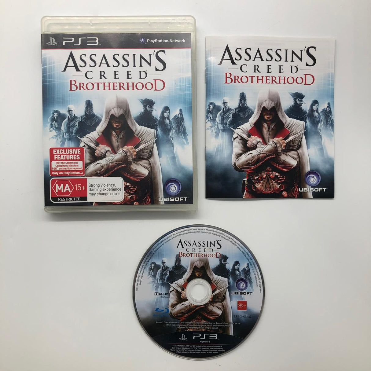 Assassins Creed Brotherhood PS3 Playstation 3 Game + Manual  28A4 - Trippy Trades 