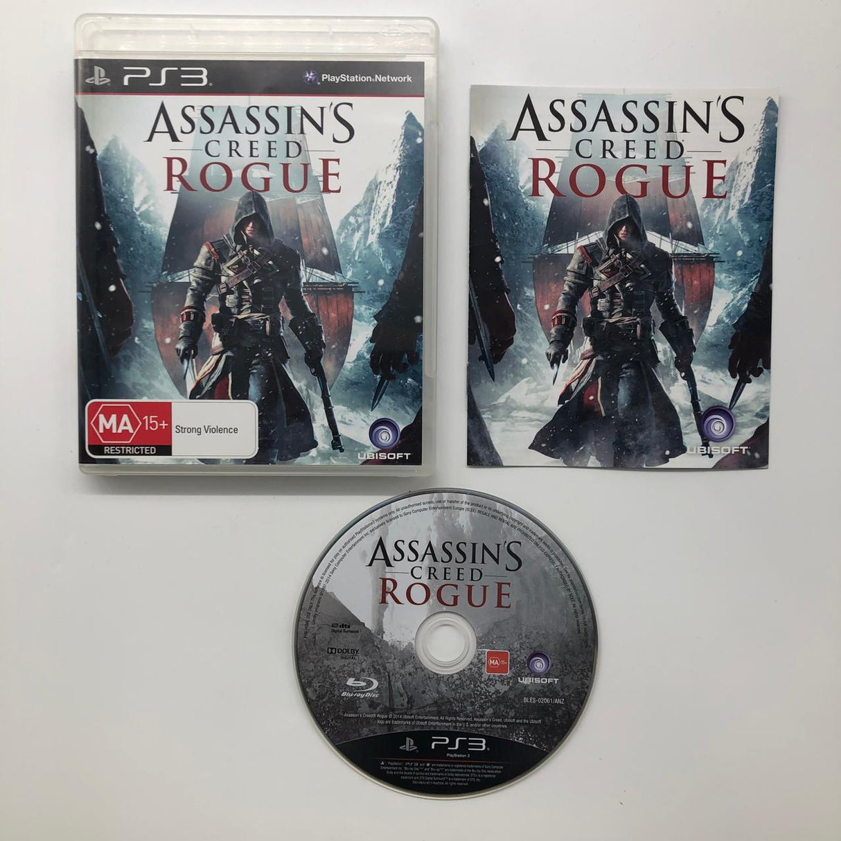 Assassins Creed Rogue PS3 Playstation 3 Game + Manual  28A4 - Trippy Trades 