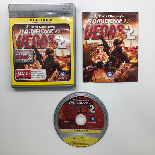 Tom Clancy's Rainbow Six Vegas 2 PS3 Playstation 3 Game + Manual  28A4 - Trippy Trades 