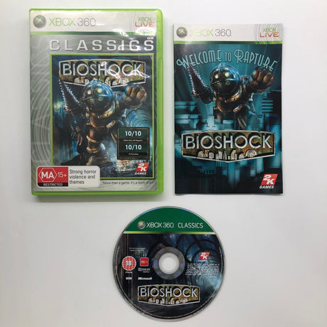 Bioshock Xbox 360 Game + Manual PAL 28A4 - Trippy Trades 