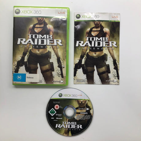 Tomb Raider Under World Xbox 360 Game + Manual PAL 28A4 - Trippy Trades 