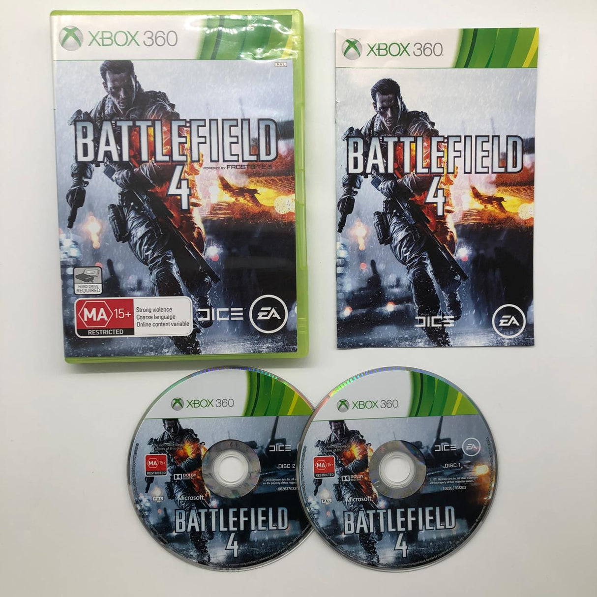 Battlefield 4 Xbox 360 Game + Manual PAL 28A4 - Trippy Trades 