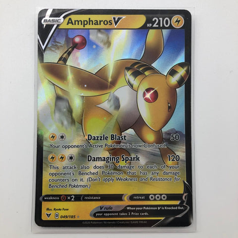 Ampharos V Pokemon Card 049/185 Vivid Voltage 28A4