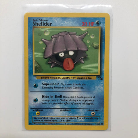 Shellder Pokemon Card 54/62 Fossil 28A4