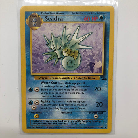Seadra Pokemon Card 42/62 Fossil  28A4