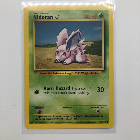 Nidoran Pokemon Card 55/102 Base Set 28A4