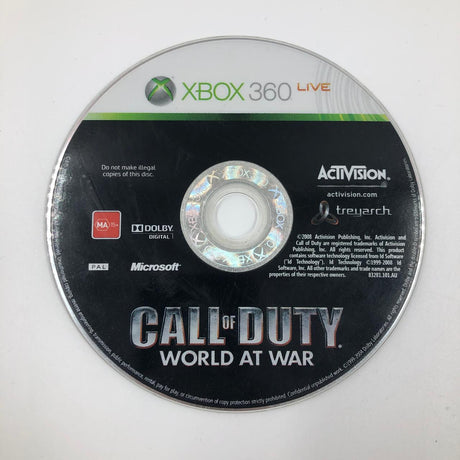 Call Of Duty COD World At War Xbox 360 Game Disc only 28A4 - Trippy Trades 