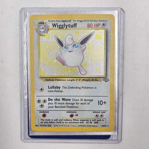 Wigglytuff Pokemon Card 16/64 Jungle set 16JE4