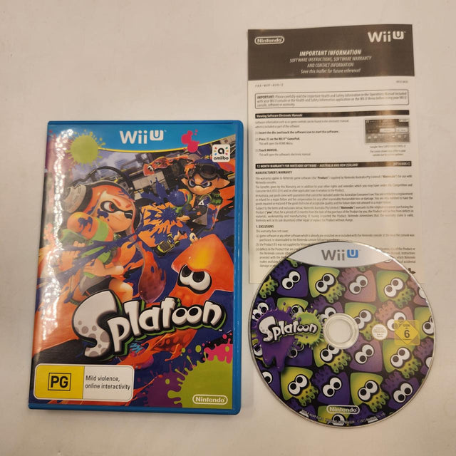 Splatoon Nintendo Wii U Game + Manual PAL 28JY4 - Trippy Trades 