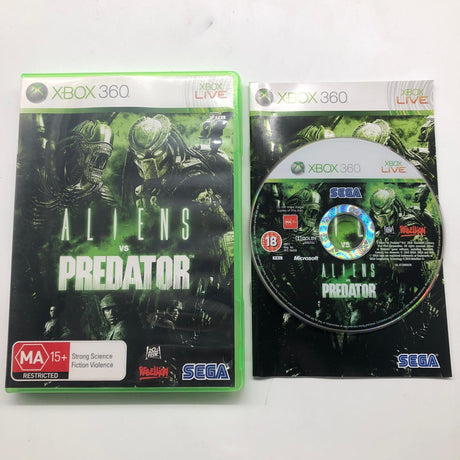 Aliens VS Predator Xbox 360 Game + Manual PAL 28JY4 - Trippy Trades 