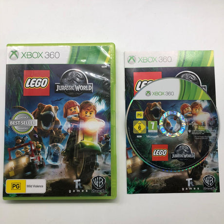 Lego Jurassic World Xbox 360 Game + Manual PAL 28JY4 - Trippy Trades 