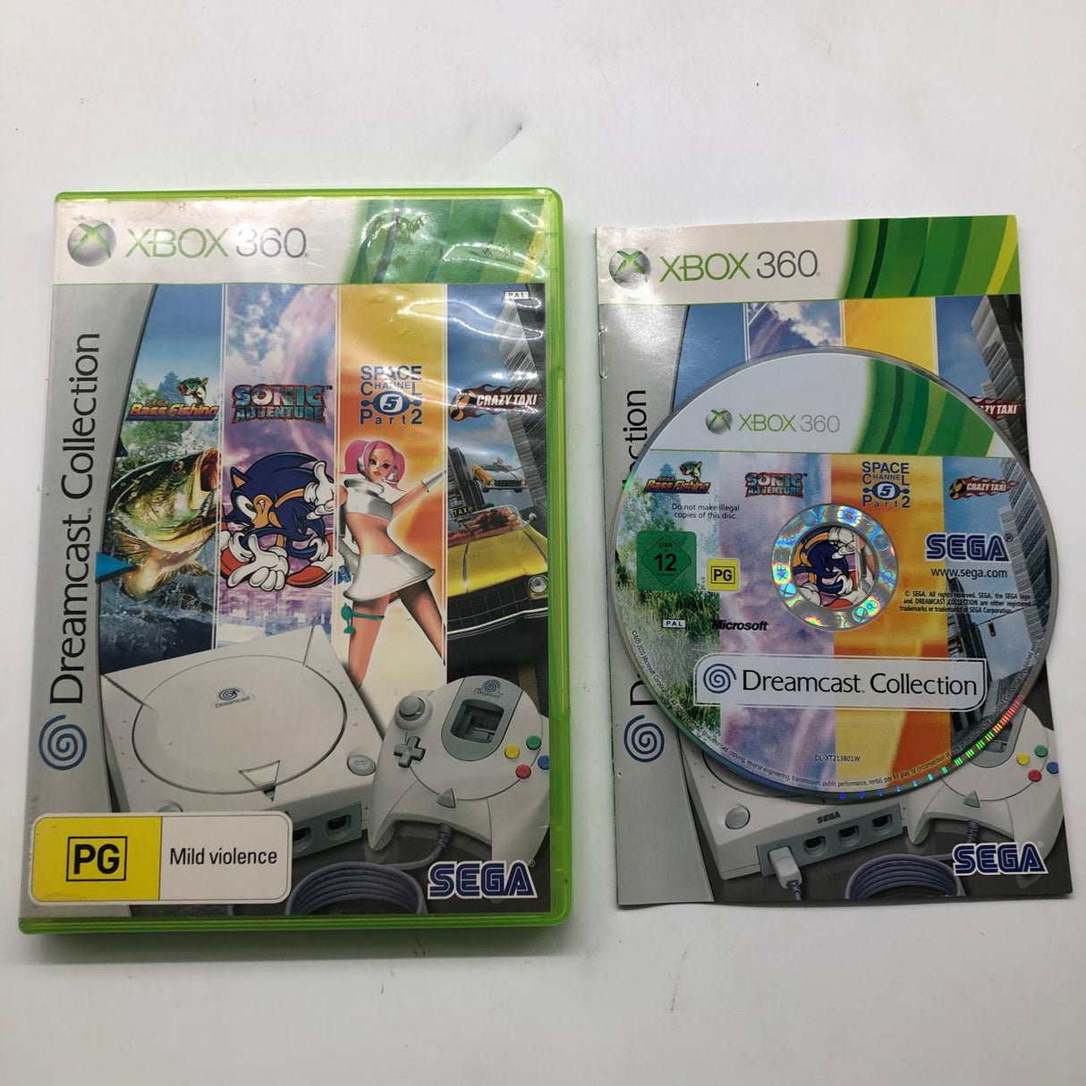 Dreamcast Collection Xbox 360 Game + Manual PAL 28JY4 - Trippy Trades 