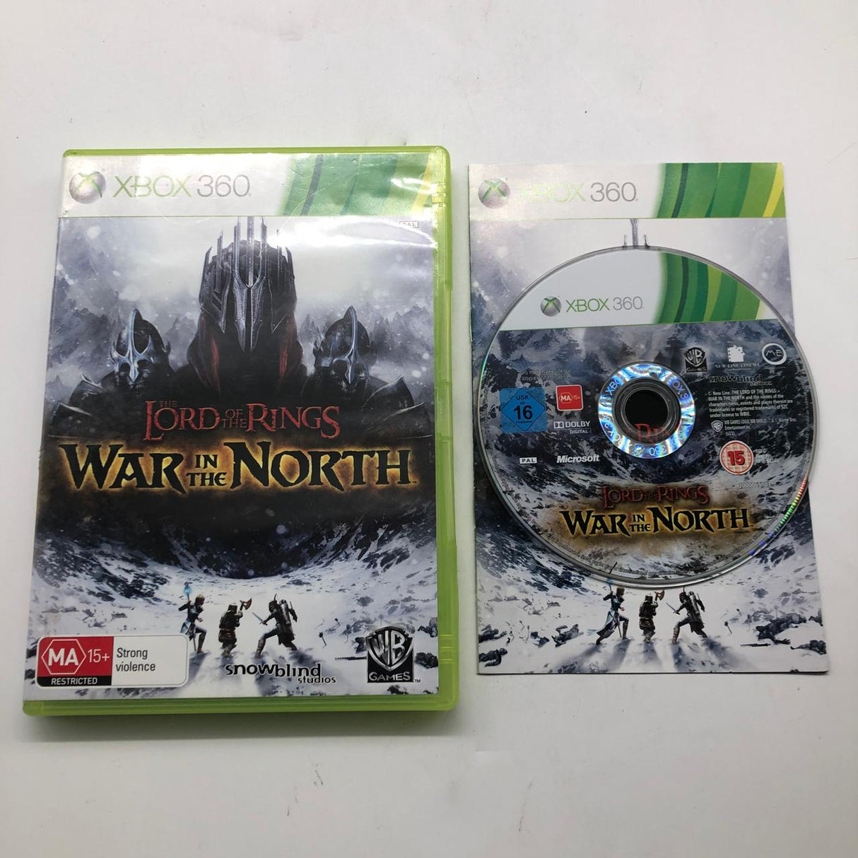 The Lord Of The Rings War In The North Xbox 360 Game + Manual PAL 28JY4 - Trippy Trades 