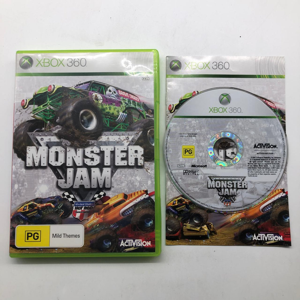 Monster Jam Xbox 360 Game + Manual PAL