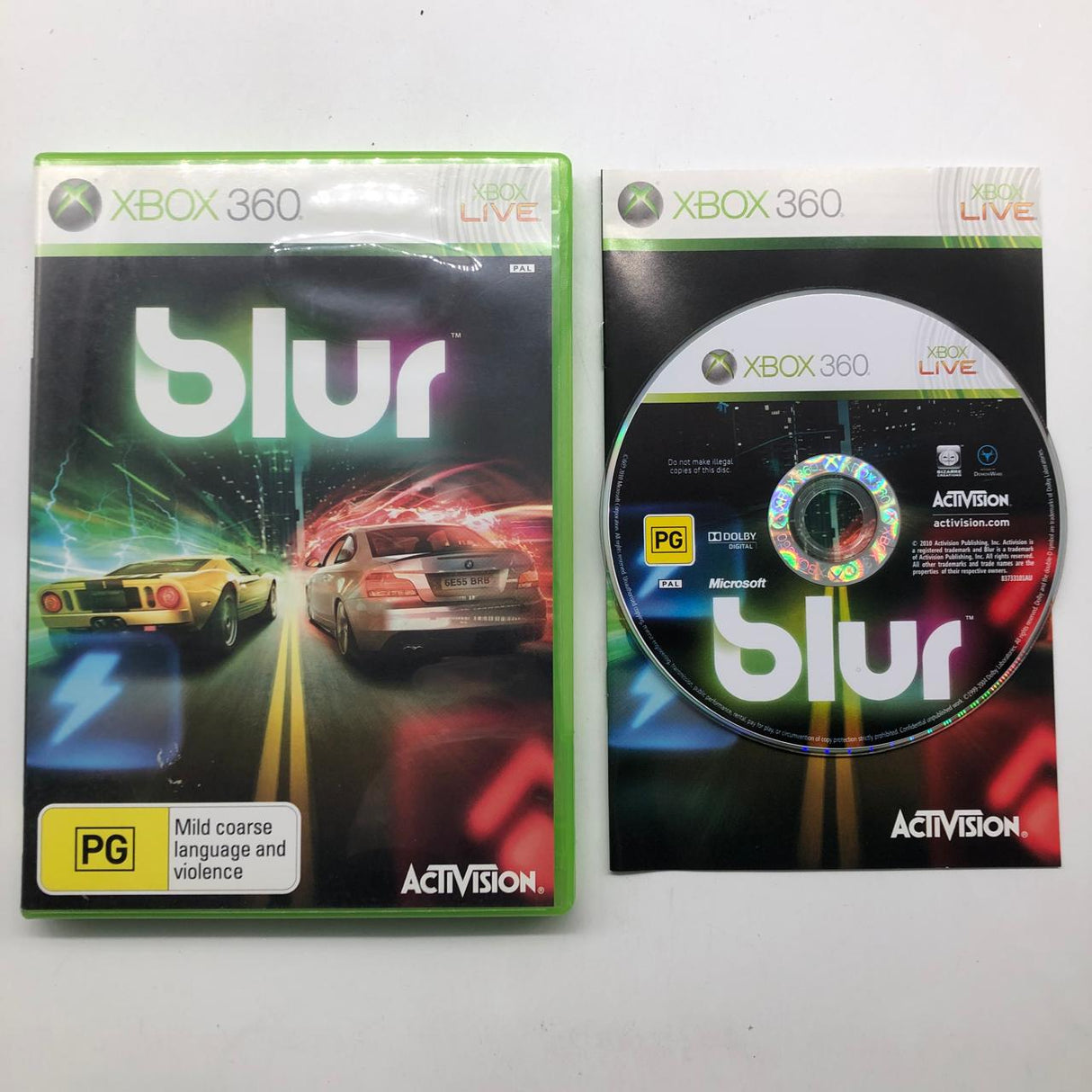 Blur Xbox 360 Game + Manual PAL