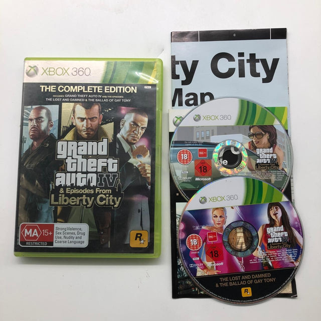 Grand Theft Auto IV GTA 4 & Episodes From Liberty City Xbox 360 Game + Manual PAL 28JY4 - Trippy Trades 