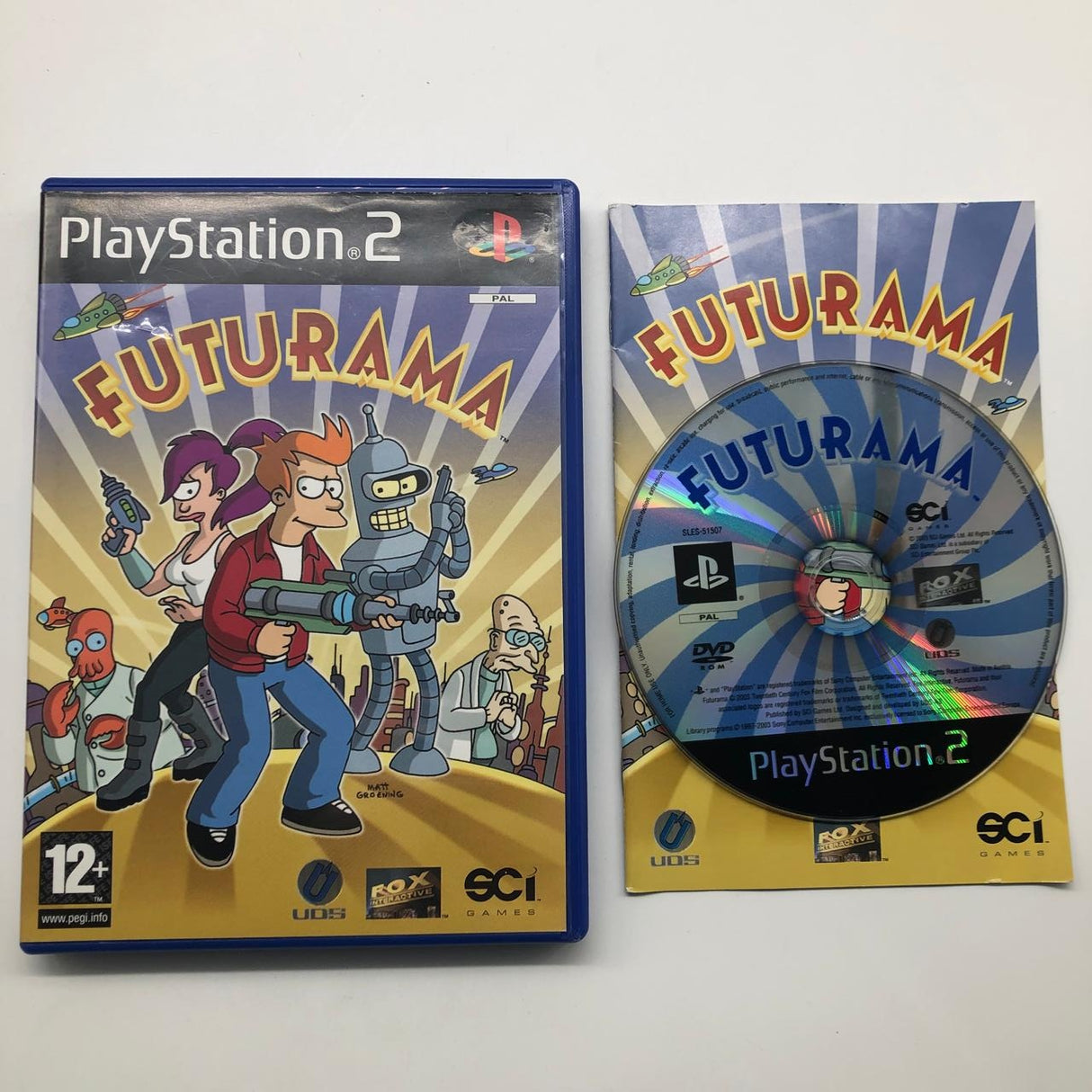 Futurama PS2 Playstation 2 Game + Manual PAL