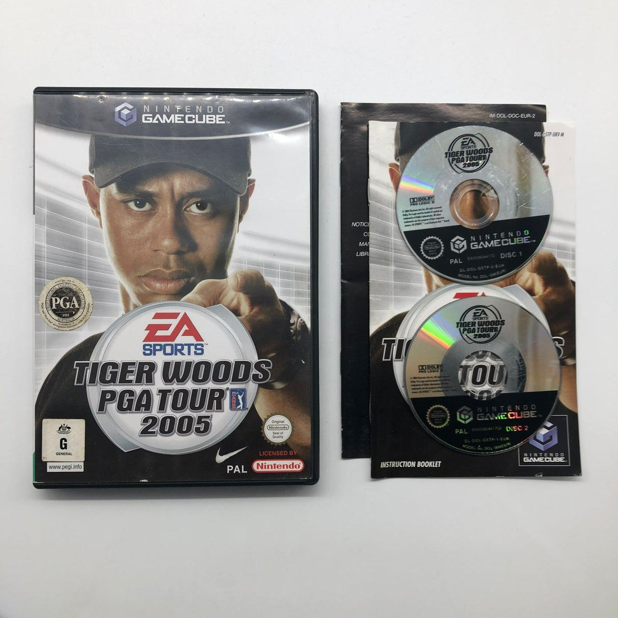 EA Sports Tiger Woods PGA Tour 2005 Nintendo Gamecube Game + Maual PAL