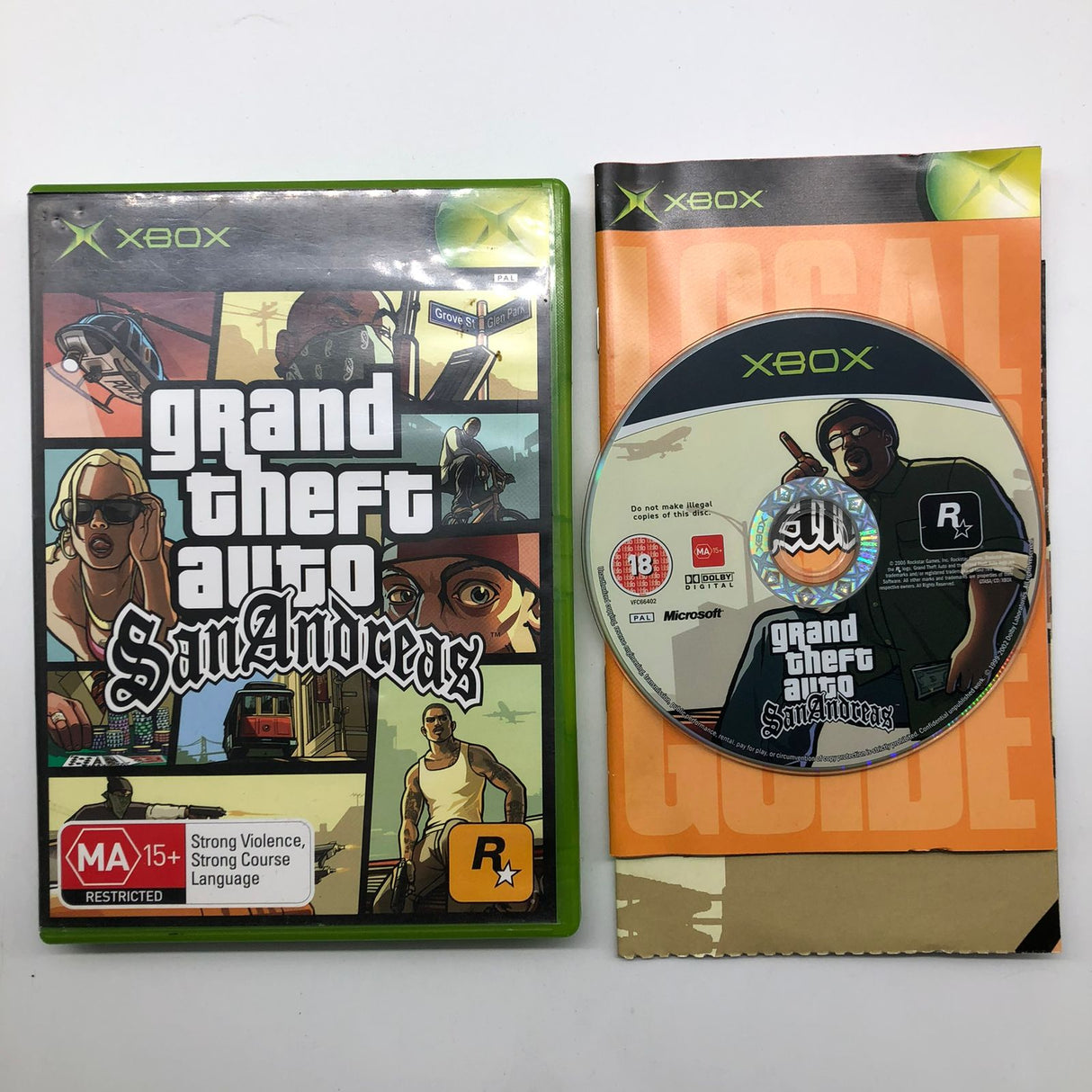 Grand Theft Auto GTA San Andreas Xbox Original Game + Manual PAL 25AU4