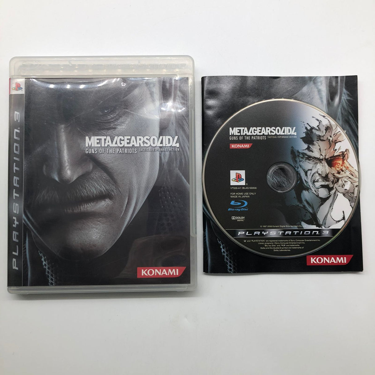 Metal Gear Solid 4 Guns Of The Patriots PS3 Playstation 3 Game + Manual  25AU4